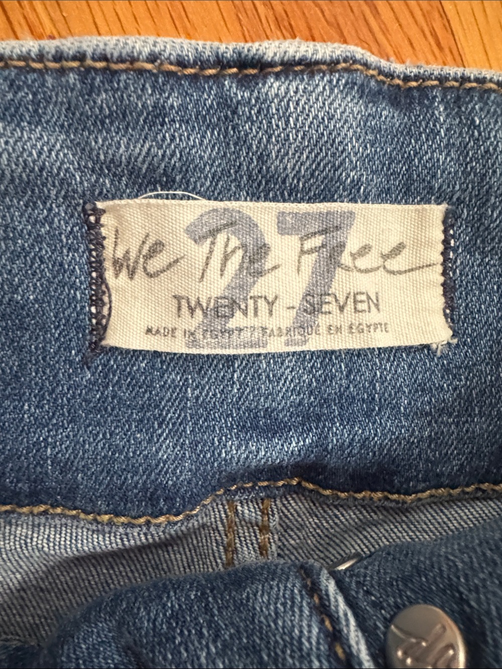 Free People We The Free Jayde Kick Flare Jeans Size 27 Retro Style High Waisted - Picture 4 of 6